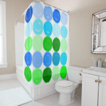 Blauwe en groene bubbels