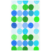 Blauwe en groene bubbels tafelkleed (Voorkant)