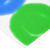 Blauwe en groene bubbels tafelkleed (Gekanteld)