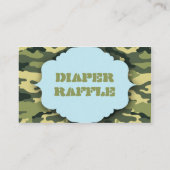 Blauwe en groene Camo verloting tickets of kaarten (Achterkant)