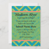 Blauwe en groene Chevron van de universiteit nodig Kaart (Voorkant)