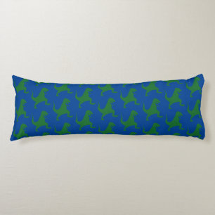 Blauwe en groene Dinosaur Body Cushion Lichaamskussen