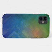 blauwe en groene doos voor textuur Case-Mate iPhone case (Achterkant (horizontaal))