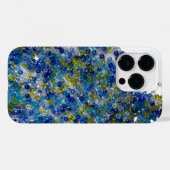 Blauwe en groene gemorste zaadkralen Case-Mate iPhone case (Achterkant (horizontaal))