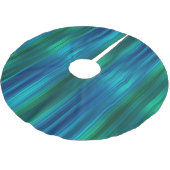 Blauwe en groene gestreepte boomrokken kerstboom rok (Gekanteld)