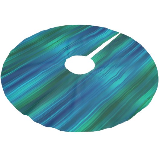 Blauwe en groene gestreepte boomrokken kerstboom rok (Gekanteld)