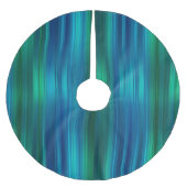 Blauwe en groene gestreepte boomrokken kerstboom rok (Voorkant)