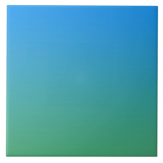 Blauwe en groene gradiënt tegeltje (Voorkant)