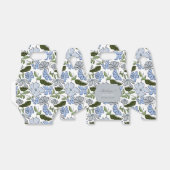 Blauwe en groene Hand Getrokken Bloemblok Print Bedankdoosjes (Uitgevouwen)