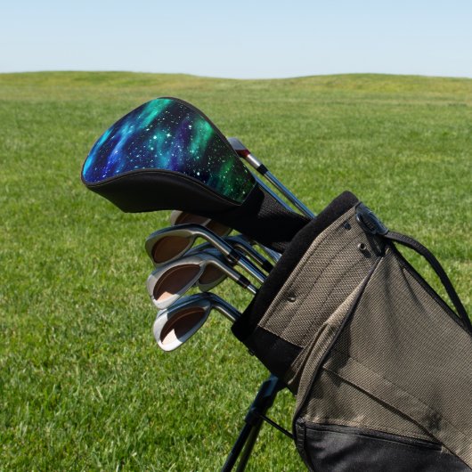 Blauwe en groene hemelvaars golfheadcover (Insitu)