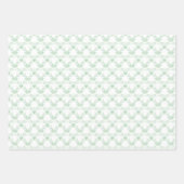 Blauwe en groene Holly Trellis met herten Inpakpapier Vel (Voorkant 3)