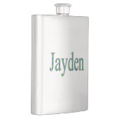 Blauwe en groene Jayden naam, heupkolf Flacon (Rechts)