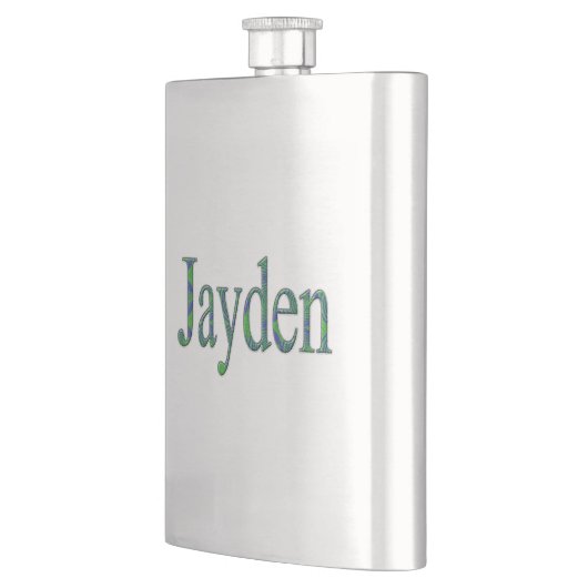 Blauwe en groene Jayden naam, heupkolf Flacon (Links)