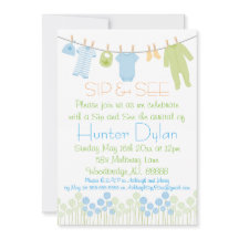 Blauwe en groene kleine kleren Sip en zie