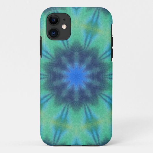 Blauwe en groene kleurstof Case-Mate iPhone case (Achterkant)