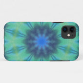 Blauwe en groene kleurstof Case-Mate iPhone case (Achterkant (horizontaal))