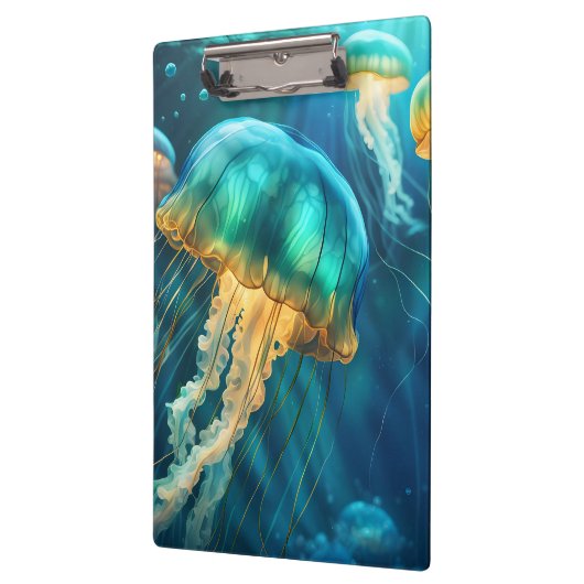 Blauwe en groene kwal klembord (Links)