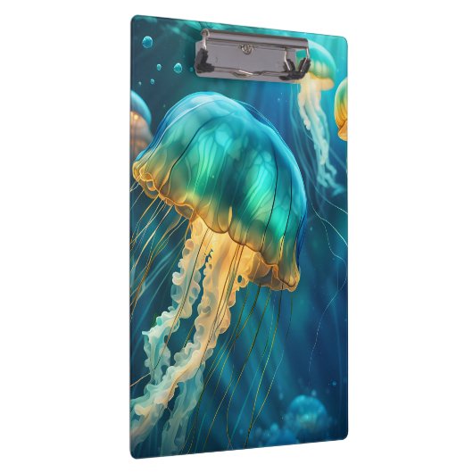 Blauwe en groene kwal klembord (Rechts)