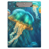 Blauwe en groene kwal klembord (Voorkant)