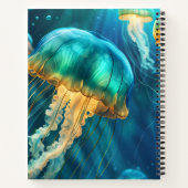 Blauwe en groene kwal notitieboek (Achterkant)
