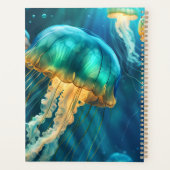 Blauwe en groene kwal planner (Achterkant)