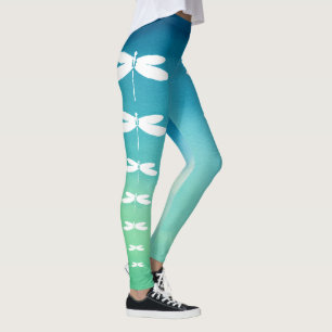 Blauwe en groene Leggings