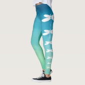 Blauwe en groene Leggings (Links)