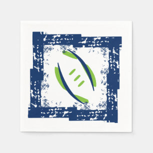 Blauwe en groene luiers servet