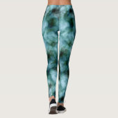 Blauwe en groene marmer leggings (Achterkant)