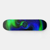 Blauwe en groene melkweg persoonlijk skateboard (Horizontaal)