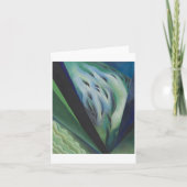 Blauwe en groene muziek van Georgia O'Keeffe, Kaart (Voorkant)