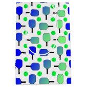 Blauwe en groene Pickleball Paddles Green Pickleba Medium Cadeauzakje (Voorkant)