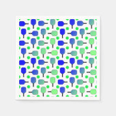 Blauwe en groene Pickleball Paddles Green Pickleba Servet (Voorkant)