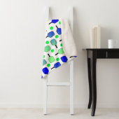 Blauwe en groene Pickleball Paddles Green Pickleba Sherpa Deken (In situ)