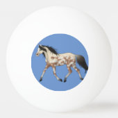 Blauwe en groene Pony Pong Ball (Voorkant)