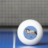 Blauwe en groene Pony Pong Ball (Net)