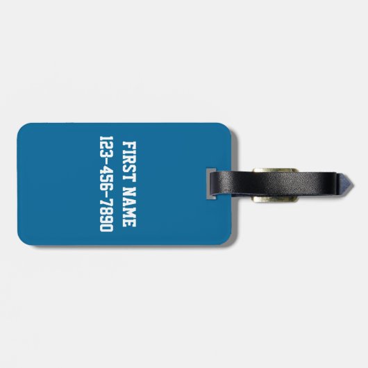 Blauwe en groene  racestrepen bagagelabel (Achterkant horizontaal)