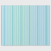 Blauwe en groene Retro Circus Stripes Cadeaupapier (Vlak)