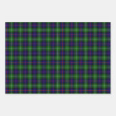 Blauwe en groene Schotse lan Sutherland Tartan Cas Inpakpapier Vel (Voorkant 2)