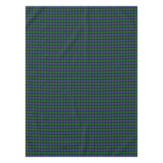 Blauwe en groene Schotse tartan Tafelkleed (Voorkant)