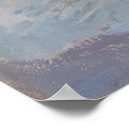 Blauwe en groene Sinaasappels van Gore Poster (Hoek)