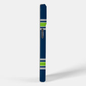 Blauwe en groene sport Jersey Case-Mate iPhone Case (Achterkant / Rechts)