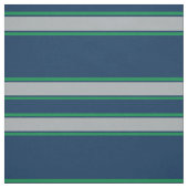 Blauwe en groene sportstripes stof (Swatch)