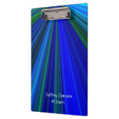 Blauwe en groene Starburst, #1 Coach, Beste leraar Klembord (Links)