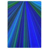 Blauwe en groene Starburst, #1 Coach, Beste leraar Klembord (Achterkant)