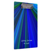 Blauwe en groene Starburst, #1 Coach, Beste leraar Klembord (Rechts)