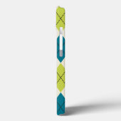 Blauwe en groene stijl Case-Mate iPhone case (Achterkant / Links)