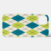 Blauwe en groene stijl Case-Mate iPhone case (Achterkant (horizontaal))