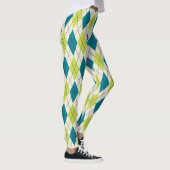 Blauwe en groene stijl leggings (Rechts)