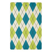Blauwe en groene stijl mini klembord (Achterkant)